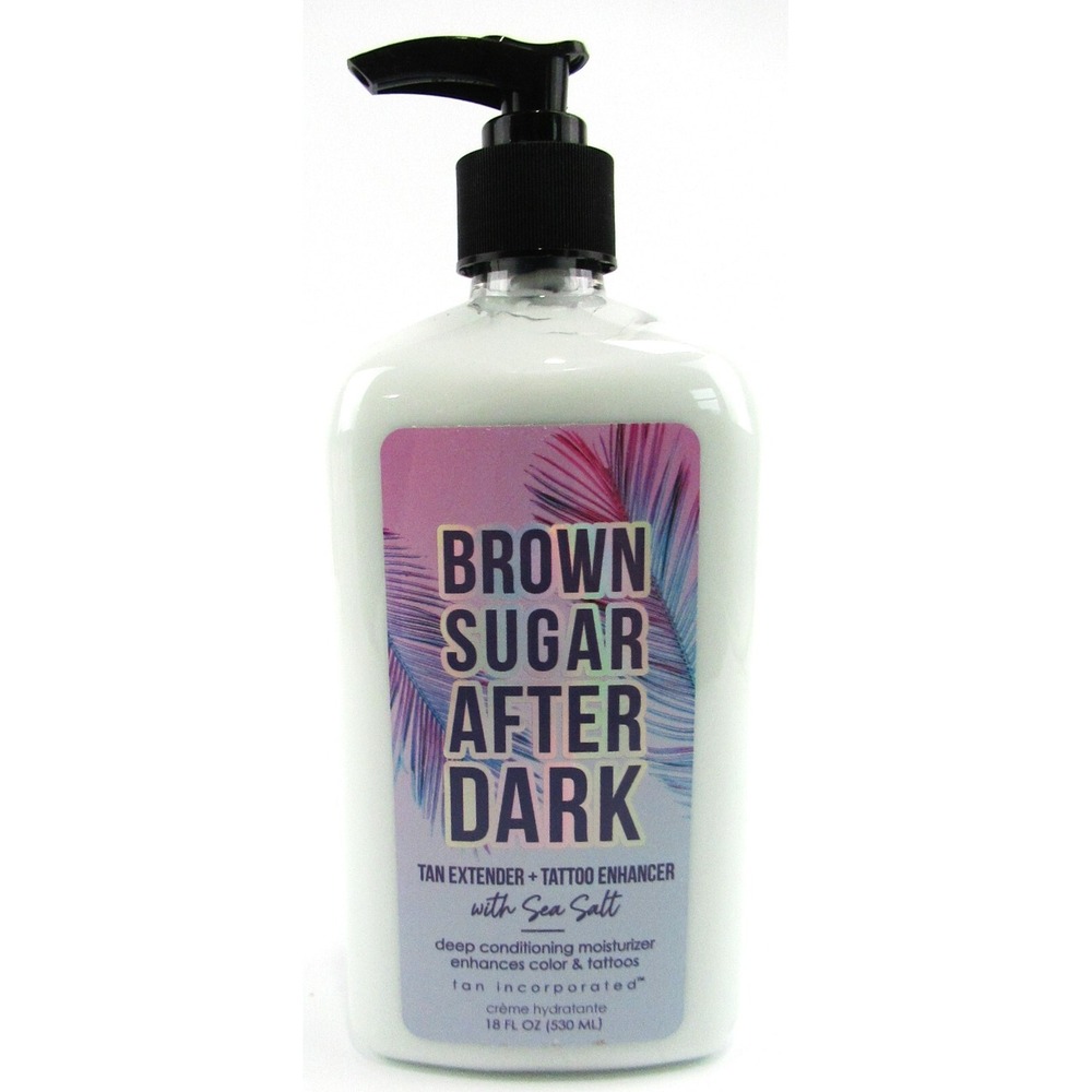 Tan Inc Brown Sugar After Dark Tan Extender Tattoo Enhancer 18oz Moisturizer